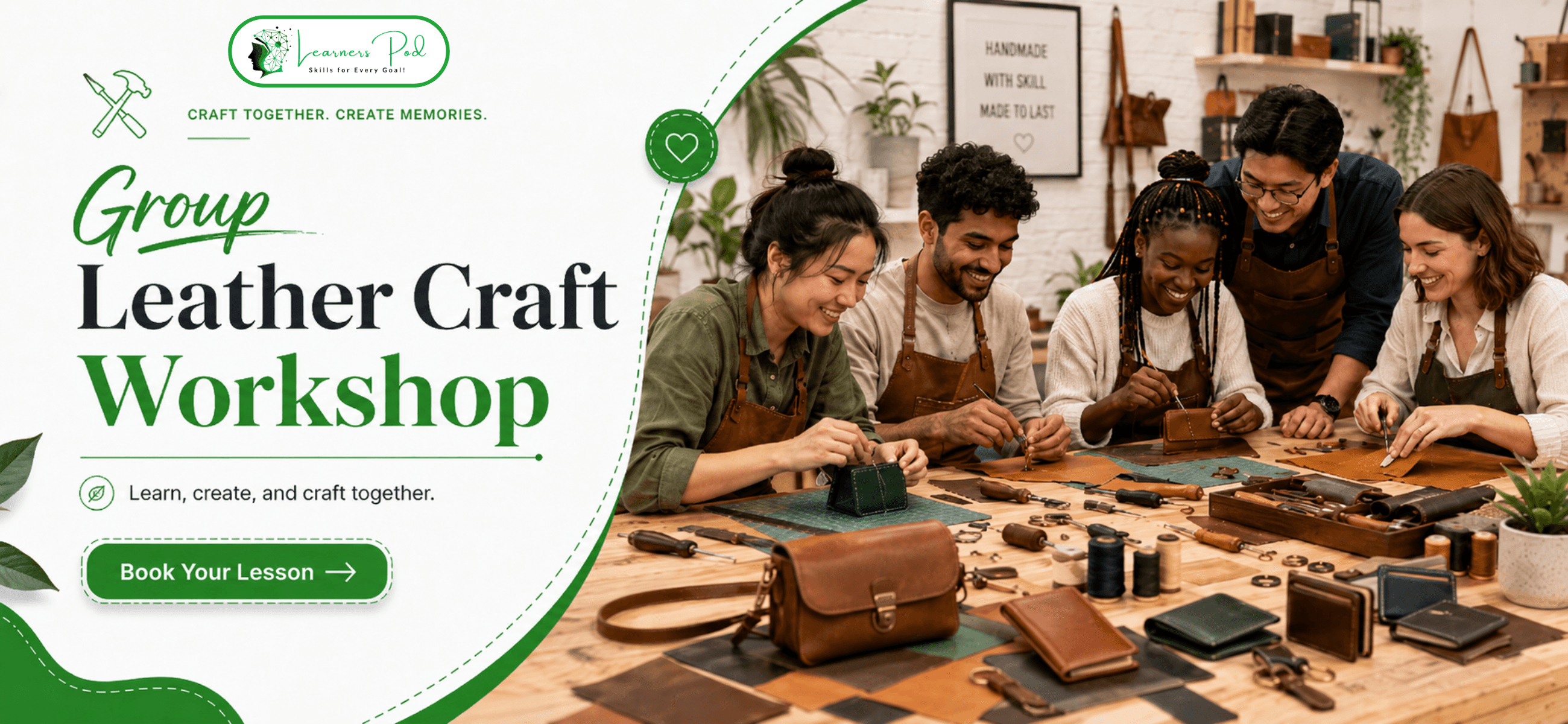 Discover the Art of Leather Crafting: Group Workshop in Jumeirah, Dubai for Ages 10–99