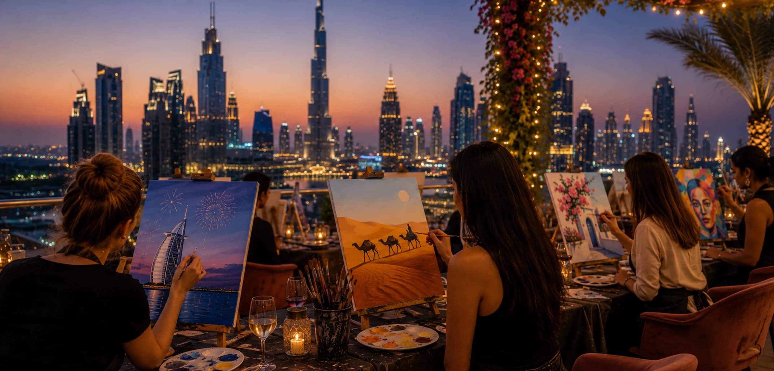 Sip & Paint Nights in Dubai: Creative Evenings for Everyone