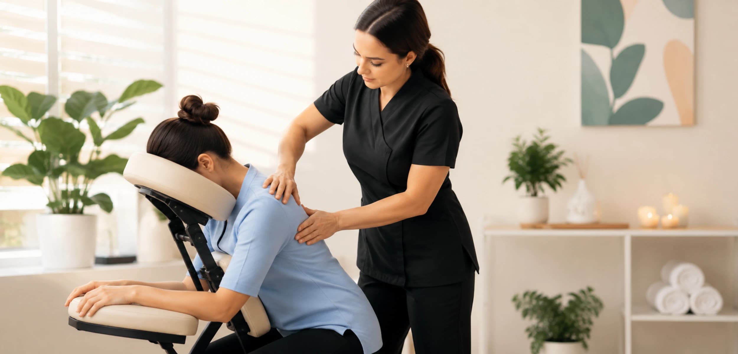 Essential Chair Massage Techniques You'll Learn in a Professional Course