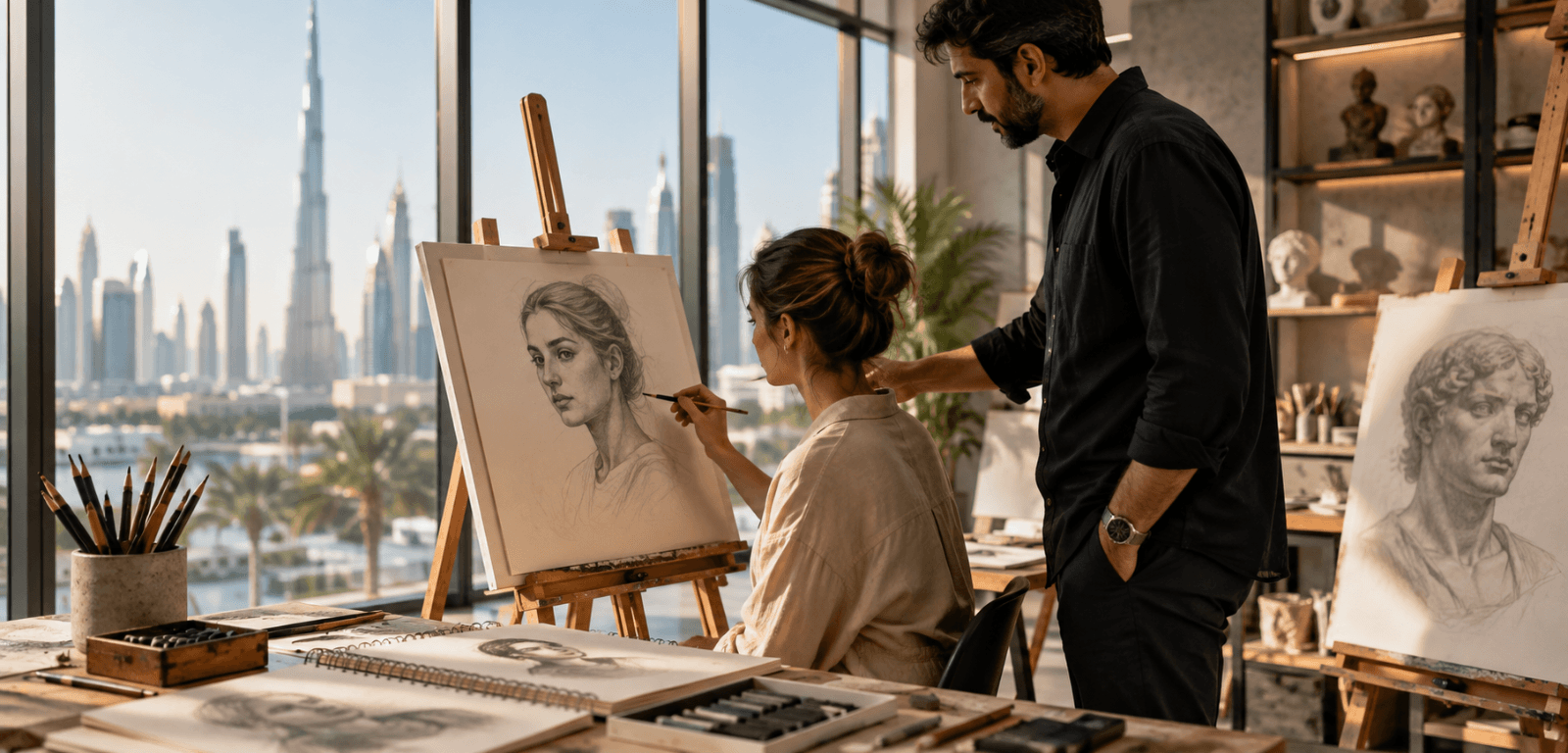 How to Learn Portrait Drawing in Dubai
