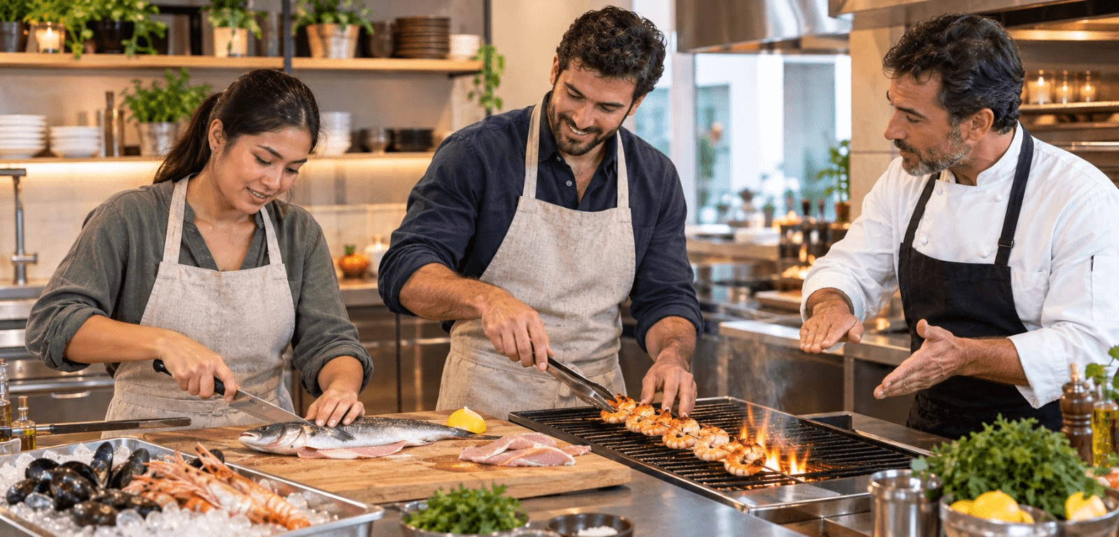 Learn Seafood Cooking Techniques in Dubai
