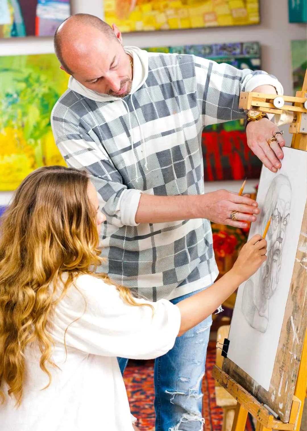 Group Charcoal Drawing Lessons - Al Barsha, Dubai.webp